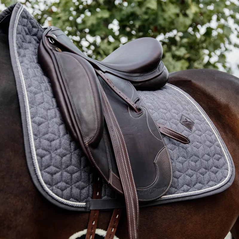 Kentucky Wool Dressage Saddlecloth - Grey-3